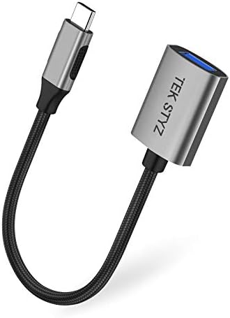 TEK STYZ USB-C USB 3.0 adapter kompatibilan sa vašim ZTE Blade A31 Plus OTG Type-C / PD muški
