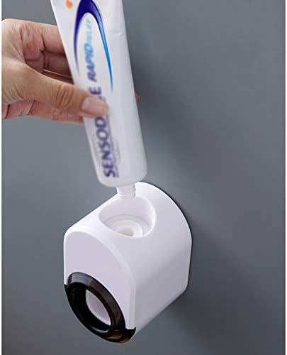 PZJ-Automatska pasta za zube na zid, besplatna ruka za zube za zube za zabavu za porodičnu djecu tuš kupaonica, 6.8710cm, siva