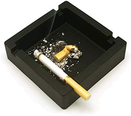 Shipt pepeljare za cigarete velike crne neraskidive silikonske cigare pepeljara za popločani dio dvorišta / vanjskog / unutarnjeg / unutarnjeg ashtraya kućnog dekora
