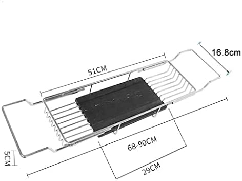 Xjjzs uvlačiva kadu nosač nosača nosača nosač nosač za kadu za tuš stol za skladišni nosač Izmjenjivi nosač (boja: a, veličina