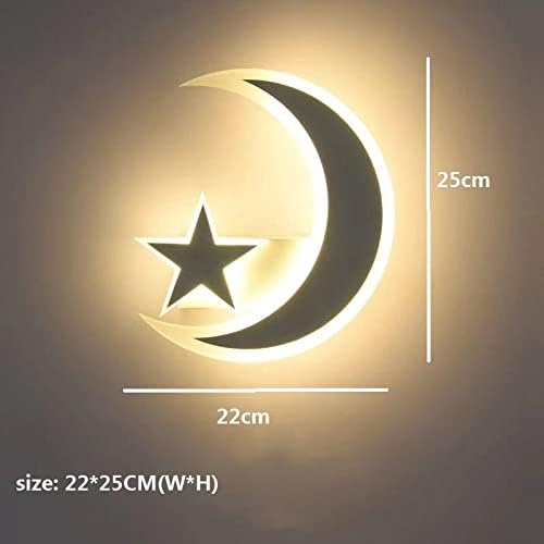 Onemtb LED zvijezda Mjesečeva zidna lampa kompatibilna sa dječjom dječjom dječjom sobom zidna svjetla