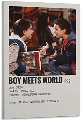 90-ih posteri za bočni poster Dječak susreće svjetske postere ukrasno slikanje platnene zidne umjetnosti plakati