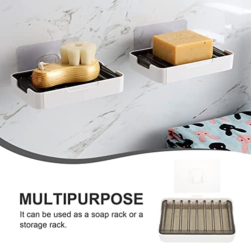 Good sapun sa sapunom na zidu: Držač sudopera Kupatilo za skladišni nosač Odvodnjač za odvodnju posuda za kupaonicu Bijela 2pcs keramička ladica