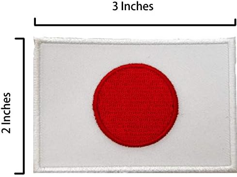 A-ONE 3 PCS - Veliki val s kanagawa patch + japan zastava za zastavu i pin, ukiyoe patch, japan ukiyoe empand