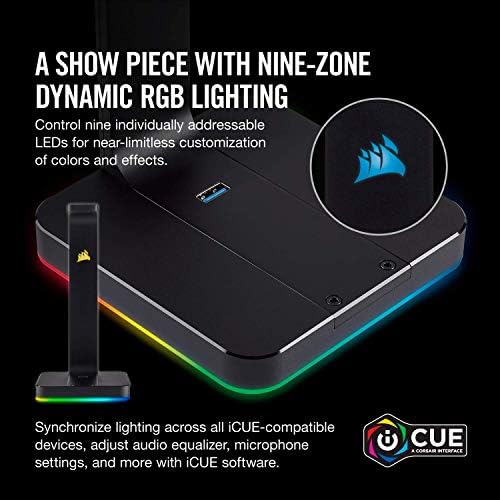 Corsair Void RGB Elite Wireless Premium Gaming slušalice - Bijele i ST100 RGB premium slušalice