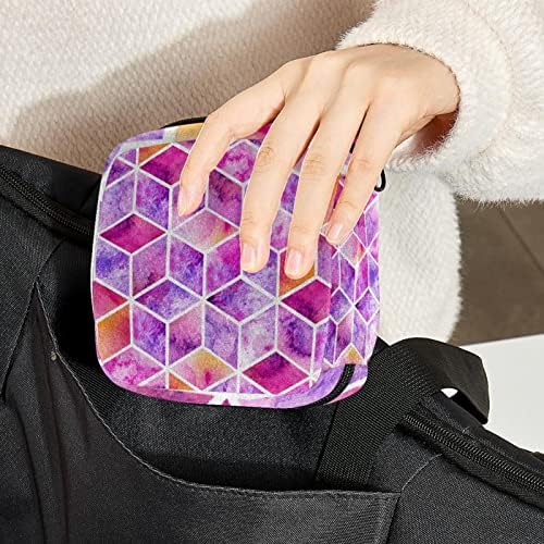 Geometrijske ružičaste sanitarne kesice za skladištenje salveta Menstrualna čaša torbice Držači držač za jastučić