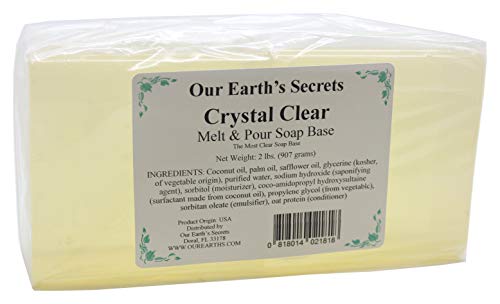 Naše zemaljske tajne - 2 Lbs rastopiti i sipati sapunsku bazu-kristalno jasan glicerin
