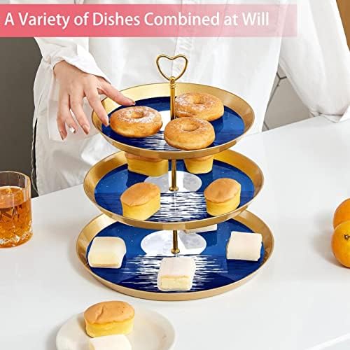 3 resied stalak za desert Cupcake Voće ploča Plastična držač za prikaz za zaslon za vjenčanje za rođendan