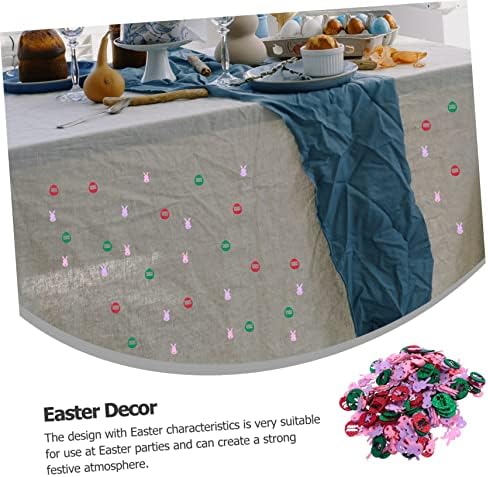 Valiclud 2 Desktop jaja ukras tablice Uskršnji sjajni Center Rabbit Netkani godišnjica Confetti Confettis