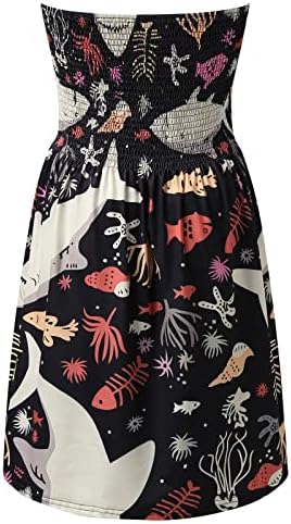 Miashui ženska linija oblači žene s naramenica bez rukava bez rukava Soild Summer Beach Sundresses za