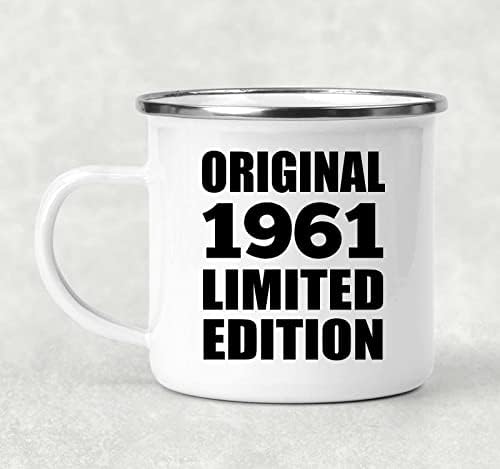 DesignSify original 62. rođendan 1961. ograničeno izdanje, 12oz kamp krigne čaj za čaj od nehrđajućeg