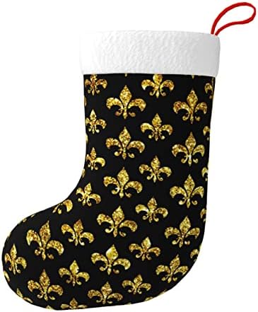 Austenstern Božićne čarape Mardi Gras Golden Dvostrani kamin Viseći čarape