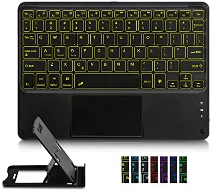 Bežična Bluetooth tastatura sa pozadinskim osvetljenjem u 7 boja sa dodirnom tablom, punjiva tastatura