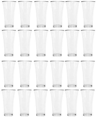 Urmila plastični polikarbonat Pilsner naočare za piće za vodeni sok za trpezarijski sto početna kuhinja Party restoran 300 ml Set od 24 prozirnog