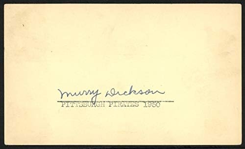 Murry Dickson sa autogramom 3. 5x5. 5 1950 vladine razglednice Pittsburgh Pirates SKU 153930 - MLB potpisi