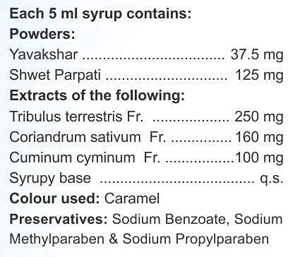 Zeeke Charak Pharma Alka - 5 sirup a urin Alkalizer-100 ml