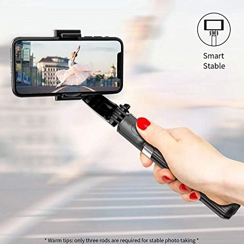 Stizdan štand i montiranje kompatibilni sa Xiaomi RedMi K30s - Gimbal Selfiepod, Selfie Stick Extessible Video Gimbal stabilizator za Xiaomi RedMi K30s - Jet Black
