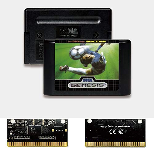 Aditi Svjetski prvenstvo Soccer - USA Label FlashKit MD Electroless Gold PCB kartica za Sega Genesis Megadrive