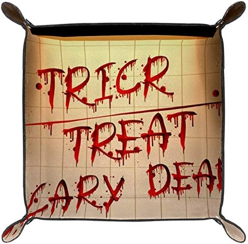 Lyetny Halloween Pozadina krvi abeceda Organizator za skladištenje ladica Bedside Caddy Desktop