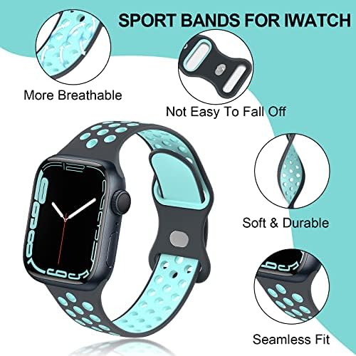 Gleineine Silikonske trake kompatibilne sa Apple Watch Band Mekani silikonski sportski pojas