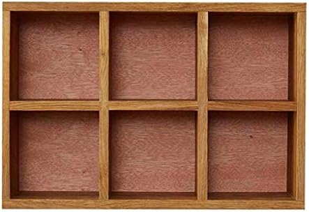 Xjjzs zidna polica-drvena Samostojeća i zidna kutija za sjene,57x9x35cm