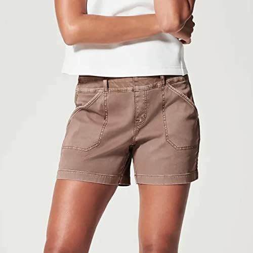 Jean Hortsa Plus size Žene Visoki struk traper kratke hlače Ljetne casual na plaži za odmor Shorts Comfy Lounge