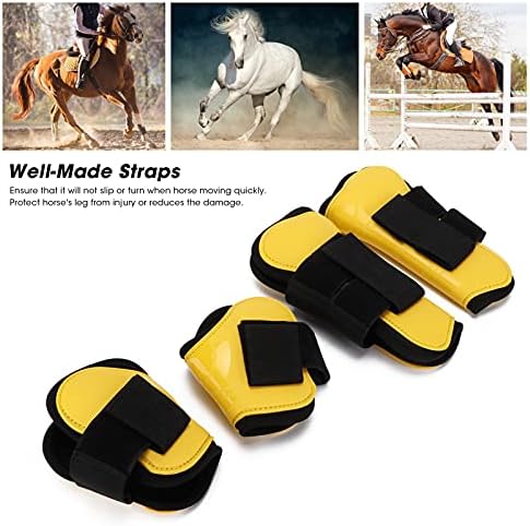 Restokki 2 paket konja potpornih čizama Ventilirane prozračne i skokove cipele za zaštitu za zaštitu za zaštitu zamotavanje udobne i podesive tetive za sigurnu nogu