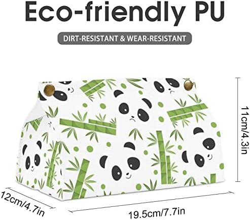 Panda kutija za tkivo PU kožna držač salveta za stolni stol Countertop Home uredski automobil