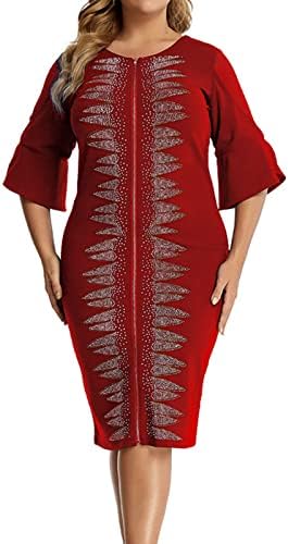 Dužina majice za žene Dužina koljena Žene 2023 Nova dama Elegantne pletenje čipke Care Casual prugaste haljine
