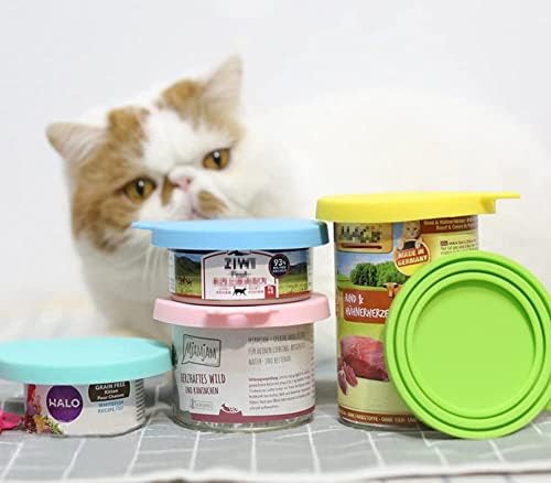 COMTIM silikonske limenke za limenke za kućne ljubimce, poklopci za konzerve za hranu za mačke, poklopci