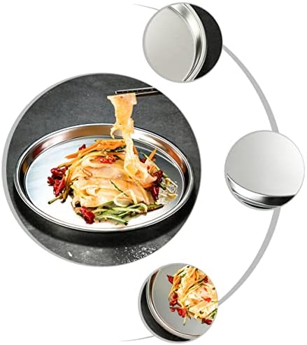LuxShiny Metal Reating XX posluživanje voća na otvorenom ručak biftek jedeti inčni mesne ploče posluživo za piknik za višekratnu upotrebu Hrana višenamjenska ploča ploča za grickalice za hladnu rižu kuhinjska pećnica