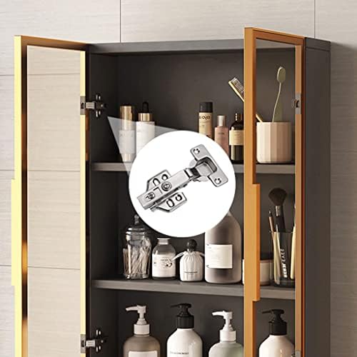 FIFOR 2-slojni kupaonski ormarić za lijekove, uski zidni ormar s vratima za male prostore, Kuhinjski zidni