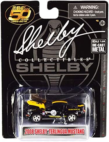 2008 Ford Shelby Mustang 08 Terlingua crna & amp; žuta Shelby američki 50 godina 1/64 Diecast