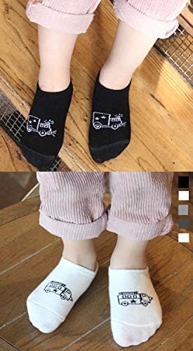 CHUNG mališani mali Dječaci Djevojčice No Show Liner pamučne čarape tanke više jednobojne bijele