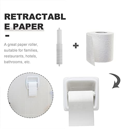 Artibetter toaletni papir za pohranu toaletni papir Skladište WC držač papira Rod 4pcs WC papir