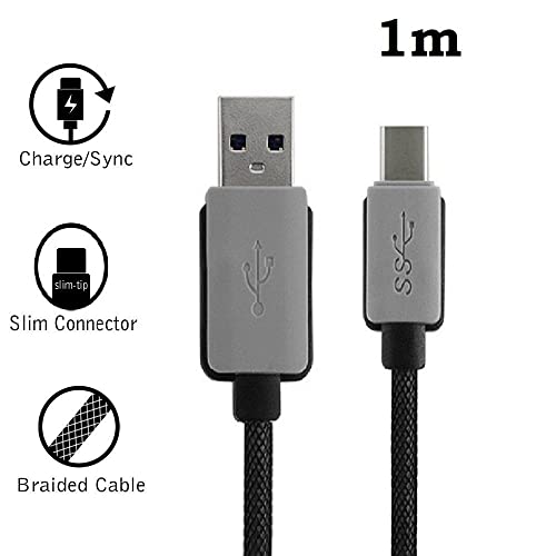 Brzo punjenje kabela USB tip-c 2pack 1m, 3M, 2A Brzi kabel za punjač, ​​tip C do kabla