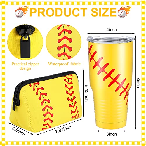 Newtay 110 kom Softball pokloni za djevojčice Set dodatne opreme, Softball torba za šminkanje Scrunchy