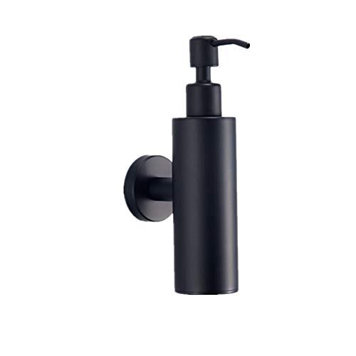 Aotake nehrđajući čelik za tekući sapun, dispenzer za okrugli šampon, američki stil mat površinski zidni nosač crne šampone kuhinja