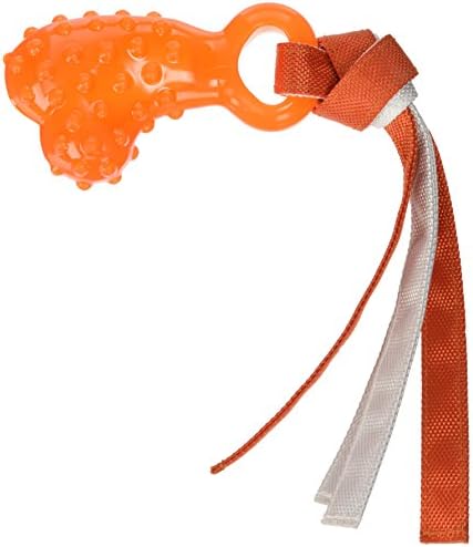 Hero Retriver serija Tugmis meka gumena dino kost, igračka narančasta kugla