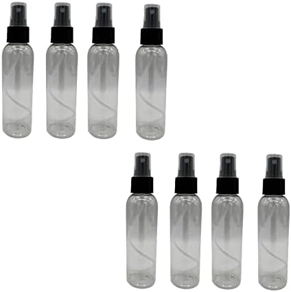 4 oz OZ CISTE COSMO plastične boce za prskanje -8 Pakovanje praznog raspršivača za punjenje - BPA besplatno - esencijalna ulja - aromaterapija | Fine prskalice za maglu sa kapicama za prašinu - izrađene u SAD - prirodnim farmama