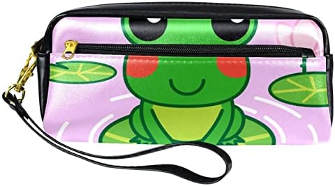Tbouobt kozmetičke torbe, futrola za šminkanje, vreća za šminke za toaletne potrepštine, crtane životinjske žabe Lotus list