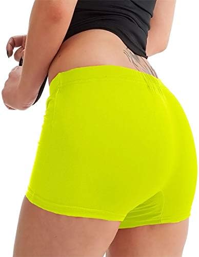Ženske rastezljive seksi mikrofiber kratke vruće hlače Girls Neon Gym Wear Dance Nosite vruće hlače