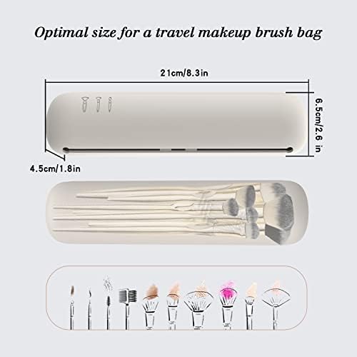 Držač četkica za šminku Sidinic, magnetska anti-drop silikonska kozmetička torba, meka i vodootporna putovanja