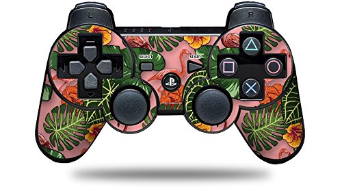 Wraptorskinz naljepnica stil kože kompatibilan sa Sony PS3 kontroler-Famingos i cvijeće Pink