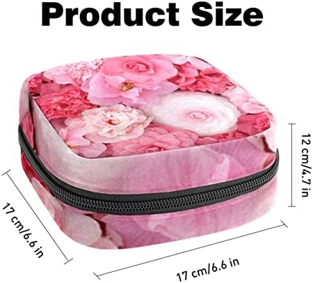 Vreća za sanitarnu ubrusu, torba za jastučić, torbica za jastučić, mala šminkasta torba, ružičasti