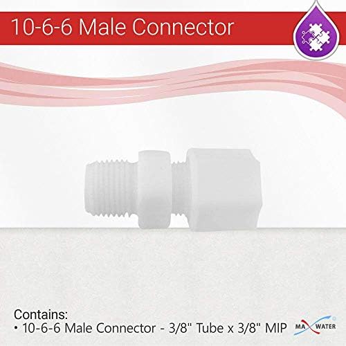 10-6-6 muški konektor - 3/8 Tube x 3/8 MIP max vodena osmoza