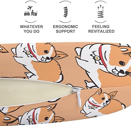 Corgi Puppy Putni jastuk za putni jastuk u obliku pjene u obliku aviona jastuk za podršku za glavu