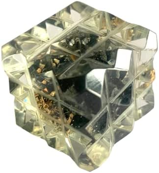Crystalmiracle Black Tourmaline Orgonit 54 piramide Cube Healing Reiki Feng Shui Poklon wellness ručno izrađen