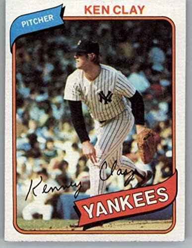 1980 gornje liste 159 Ken Clay New York Yankees MLB Baseball Base Trgovačka kartica