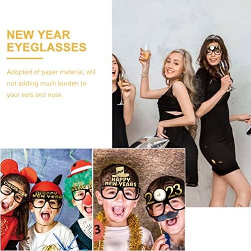 Didiseaon Childrens Gifts 12kom 2023 okvir za naočare 2023 naočare za prazničnu zabavu Badnje veče smiješne
